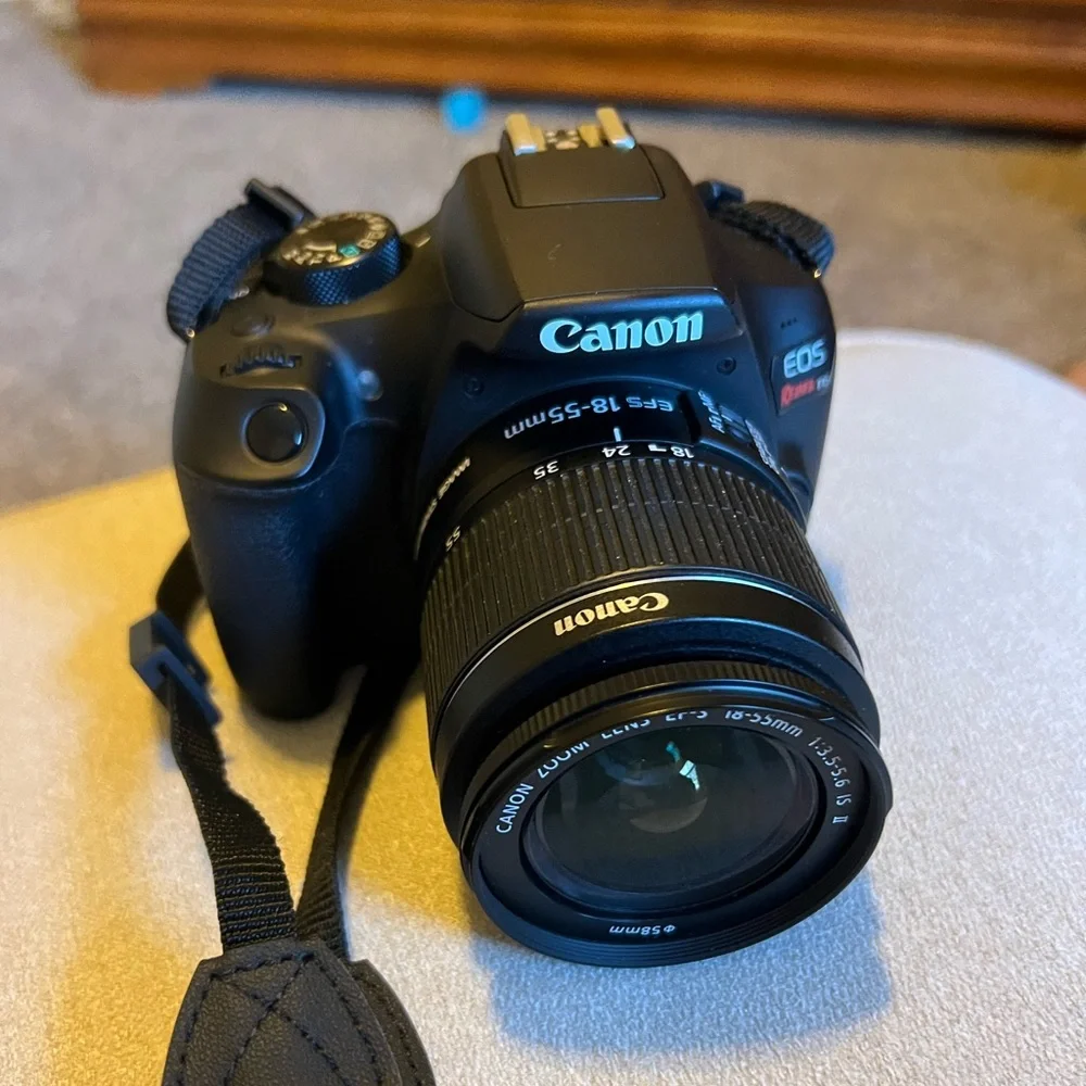 Canon EOS Rebel T6 DSLR Camera with 18-55mm and 75-300mm and Accessories
